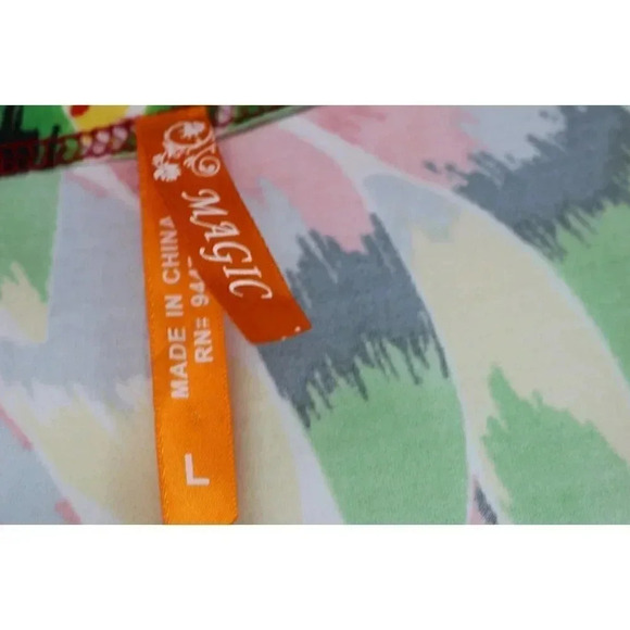 Magic Bold Flowy Maxi Dress-Size Large-V-Neck - Picture 4 of 11